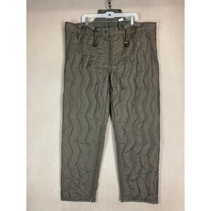 GE Kohler GMBH Pants Mens 56/58 Green Quilted Vintage Military Winter Thermal